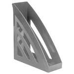 Лоток вертикальный для бумаг BRAUBERG Office style 237279, 245х90х285 мм, серый