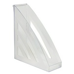 Лоток вертикальный для бумаг BRAUBERG Office style 237280, 245х90х285 мм, прозрачный