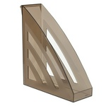 Лоток вертикальный для бумаг BRAUBERG Office style 237281, 245х90х285 мм, тонированный серый