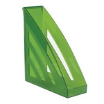 Лоток вертикальный для бумаг BRAUBERG Office style 237284, 245х90х285 мм, тонированный зеленый