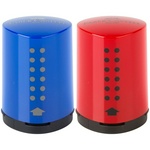 Точилка пластиковая Faber-Castell "Grip 2001 Mini" 183710, 1 отверстие, контейнер, красная…