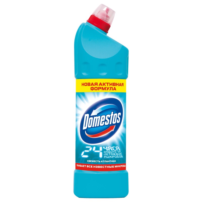 Чистящее средство 500 мл, DOMESTOS "Свежесть Атлантики", с отбеливающим эффектом, гель