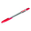 Ручка шариковая CORONA PLUS 3002N red, прозрачный корпу ...