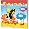 Мякгий пластилин Луч Кроха 23С 1484-08, 12 цветов, со с ...