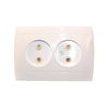 Розетка Елизавета двойная, РС10-409, слоновая кость ...