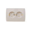 Розетка Елизавета двойная с заземлением, РС16-762, бела ...