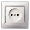 Розетка Mira одинарная, белая ...