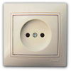 Розетка Mira одинарная, кремовая ...