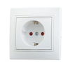 Розетка Mira одинарная с защитными шторками, белая ...