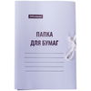 Папка для бумаг белая с завязками, OfficeSpace 225336,  ...