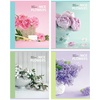 Тетрадь 48 л. А5 клетка Nice flowers, матовая ламинация ...