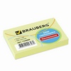 Блок самоклеящийся BRAUBERG, 76х51 мм, 100 л., желтый ...