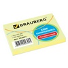 Блок самоклеящийся BRAUBERG, 76х102 мм, 100 л., желтый ...