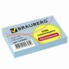 Блок самоклеящийся BRAUBERG, 76х51 мм, 100 л., голубой ...