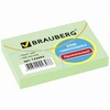 Блок самоклеящийся BRAUBERG, 76х51 мм, 100 л., зеленый ...
