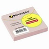 Блок самоклеящийся BRAUBERG, 76х76 мм, 100 л., розовый ...