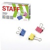 Зажим для бумаг 25 мм STAFF 225157, цветные, 12 шт упак ...