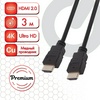 Кабель HDMI AM-AM, 3 м, SONNEN Premium, медь, для перед ...
