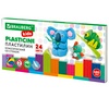 Пластилин классический BRAUBERG KIDS, 24 цвета, 480 гра ...