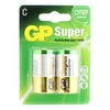 Батарейки GP Super C 343 LR14, 1.5В, алкалиновые, 2 шт ...