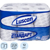 Бумага туалетная Luscan Standart 2-слойная белая 12 рул ...
