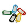 Бирки для ключей пластиковые 10 шт. в упак., 5 цветов п ...