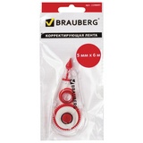 Корректирующая лента BRAUBERG &quot;Red Power&quot; 220641, 5 мм х 6 м