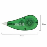 Корректирующая лента STAFF 226811, 5 мм х 5 м, корпус зеленый