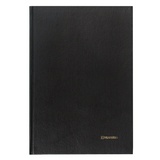 Книга учета 96 л., клетка, твердая, бумвинил, блок офсет, А4 (200х290 мм), BRAUBERG, черная, 130223
