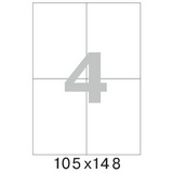 Этикетки самоклеящиеся Promega label basic эконом А4 105х148 мм, 4 шт., 100 л