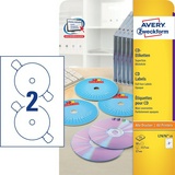 Этикетки самоклеящиеся для CD/DVD, д/17, 50 шт, Avery Zweckform, L7676-25