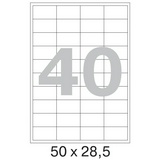Этикетки самоклеящиеся Mega Label А4 50х28,5 мм, 70 г/м&sup2; 40 шт. на листе А4 100 л