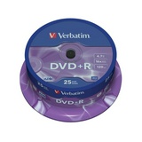 Диск DVD+R 4.7 Gb CakeBox Verbatim 25 шт. упак