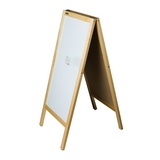 Доска-штендер магнитно-маркерная и для мела BRAUBERG 236156, двусторонняя, 45х104 см, черная/белая