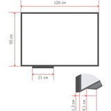 Доска магнитно-маркерная 90х120 Attache лак, рама аллюмин