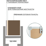 Доска магнитно-маркерная 90х120 Attache лак, рама аллюмин
