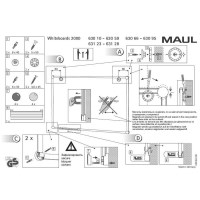 Доска магнитно-маркерная HEBEL 63040 84, 90х180 см