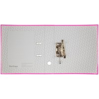Папка-регистратор Berlingo Neon AMl70813, 70 мм, А4, ламинированная, неоновая розовая