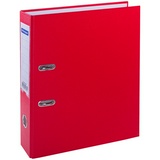 Папка-регистратор OfficeSpace 162578, 70мм, бумвинил, с карманом на корешке, красная
