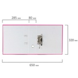 Папка-регистратор BRAUBERG с покрытием из ПВХ, 80 мм, с уголком, розовая, 227195