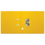 Папка-регистратор BRAUBERG 222650, с двухсторонним покрытием из ПВХ, 70 мм, желтая