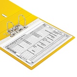Папка-регистратор BRAUBERG 222650, с двухсторонним покрытием из ПВХ, 70 мм, желтая