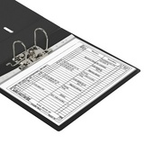 Папка-регистратор BRAUBERG 222649, с двухсторонним покрытием из ПВХ, 70 мм, черная