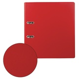 Папка-регистратор BRAUBERG 222652, с двухсторонним покрытием из ПВХ, 70 мм, красная