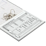 Папка-регистратор BRAUBERG с покрытием из ПВХ, 50 мм, серая (удвоенный срок службы), 221817