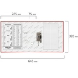 Папка-регистратор ОФИСМАГ с арочным механизмом, покрытие из ПВХ, 75 мм, красная, 225750