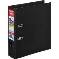 Папка-регистратор Esselte Standart Plus 81187 цветной ПВХ, А4+, 80мм, черная.