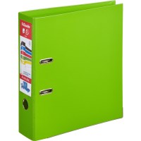 Папка-регистратор Esselte Standart Plus 81186 цветной ПВХ, А4+, 80мм, зеленая.