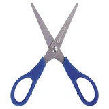 Ножницы BRAUBERG для левши Left hand 236785, 170 мм, 2-х сторонняя заточка, синие