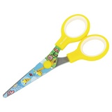 Ножницы BRAUBERG &quot;Kid Series&quot;, 130 мм, жёлтые, с цветной печатью &quot;Жирафы&quot;, закругленные, 232269
